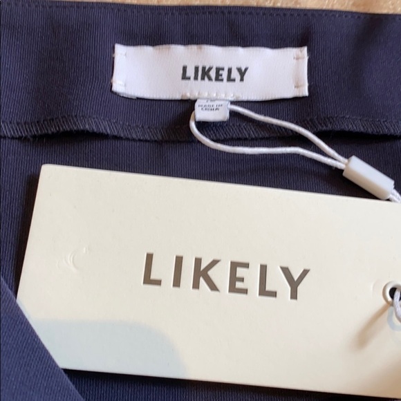 Likely Laverna navy ruffle mini dress size 10 NWT - Picture 7 of 8